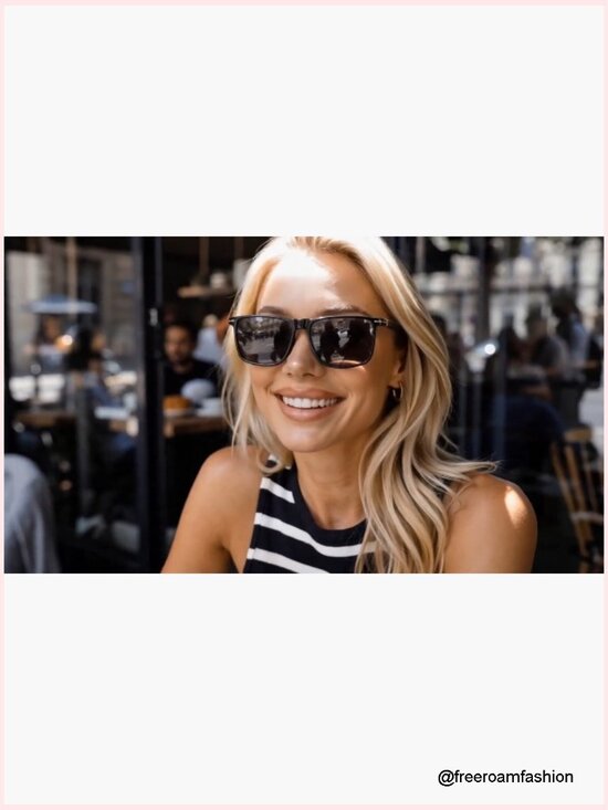 Polarized TR90 Square Sunglasses UV400 Lightweight Driving Shades